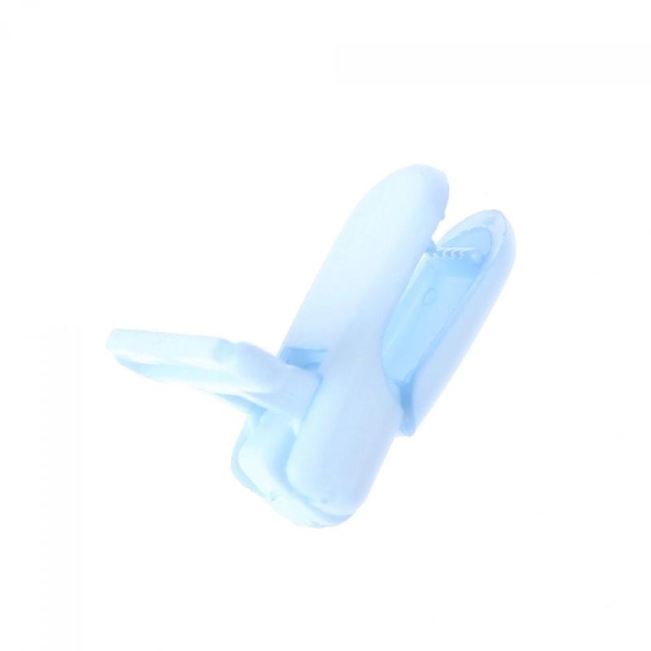 Pince tétine ou bretelle plastique - Bleu ciel - Photo n°2