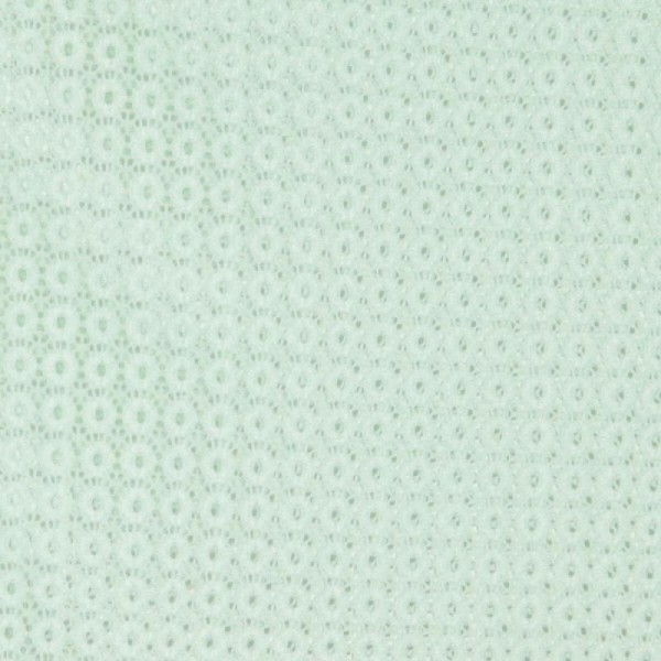 Tissu dentelle rond - Vert- Par 50cm - Photo n°1