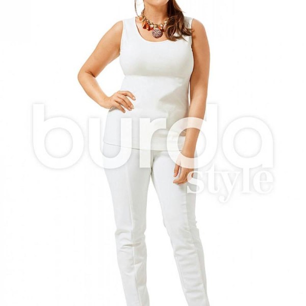 Patron robe & t-shirt femme grandes tailles, Burda 6672 - Photo n°3