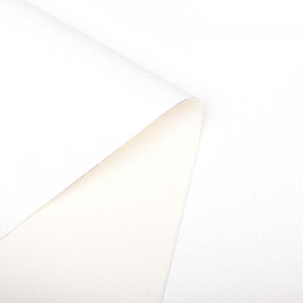 Coupon simili cuir uni, 60 x 140 cm - Blanc - Photo n°2