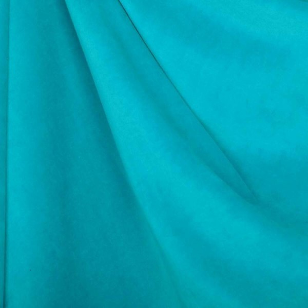 Tissu nicki velours - Turquoise - Photo n°1