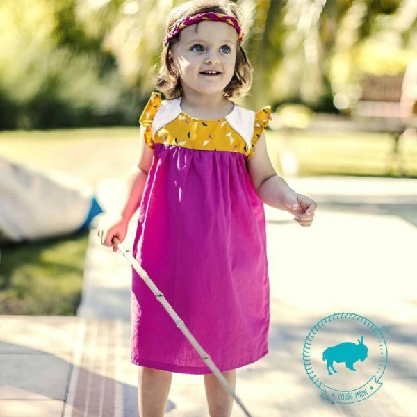 Patron enfant robe Alice, 18 mois à 6 ans - Super Bison - Photo n°1