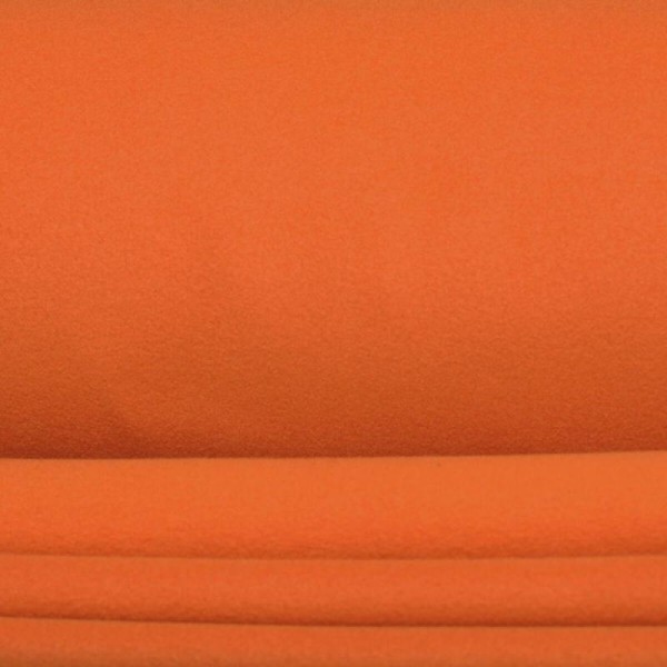Tissu polaire uni - Orange rouille - Photo n°1