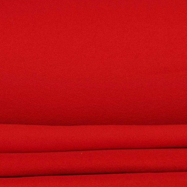 Tissu polaire uni - Rouge - Photo n°1