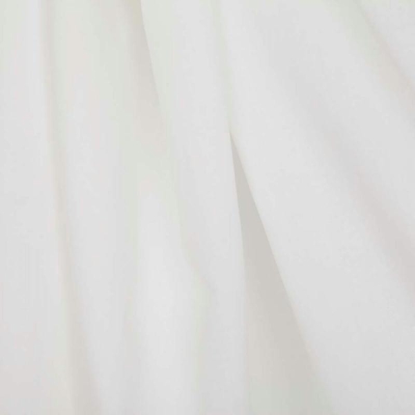 Tissu voile de coton uni - Blanc cassé- Par 50cm - Photo n°1