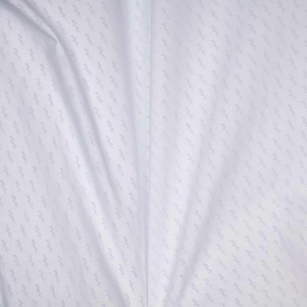 Tissu voile de coton flash éclair - Blanc- Par 50cm - Photo n°3