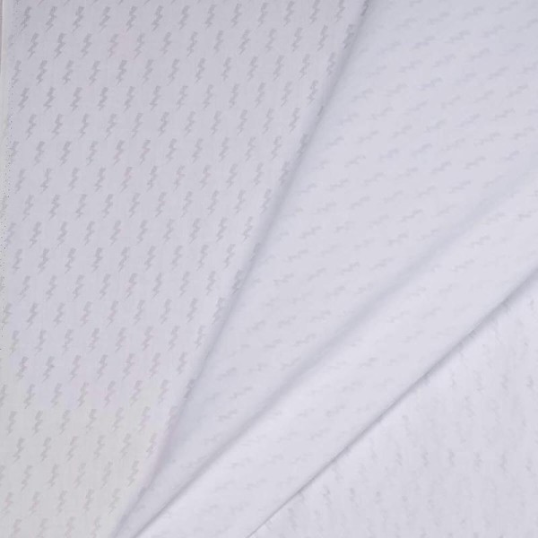 Tissu voile de coton flash éclair - Blanc- Par 50cm - Photo n°4