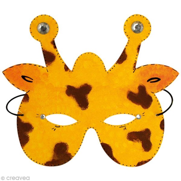 Masque en papier à décorer - Têtes d'animaux x 3 - Photo n°5
