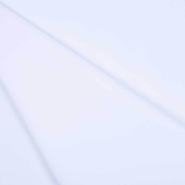 Tissu polyester viscose uni - Blanc pur - Photo n°1