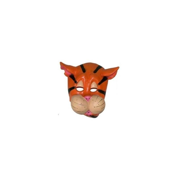 Masque Animal Enfant Vinyle Souple 4 Modèles d'Animaux Masque:Tigre - Photo n°1