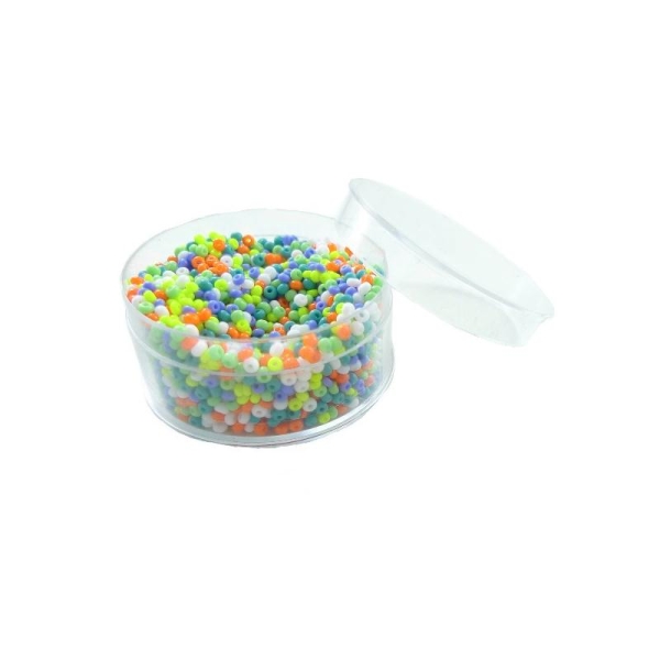 Perles de rocailles en verre 9° (ø 02,5 mm) Multi pastel Opaque - Boîte de 50 grammes - Photo n°1