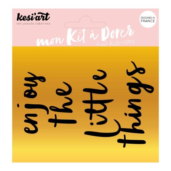 Foil – Kit à dorer - Enjoy the little things - Kesi'Art - Photo n°1