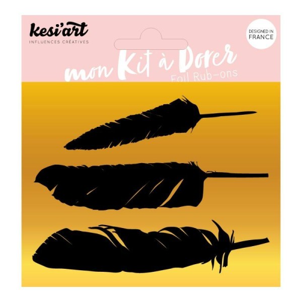 Foil – Kit à dorer - Plumes - Kesi'Art - Photo n°1