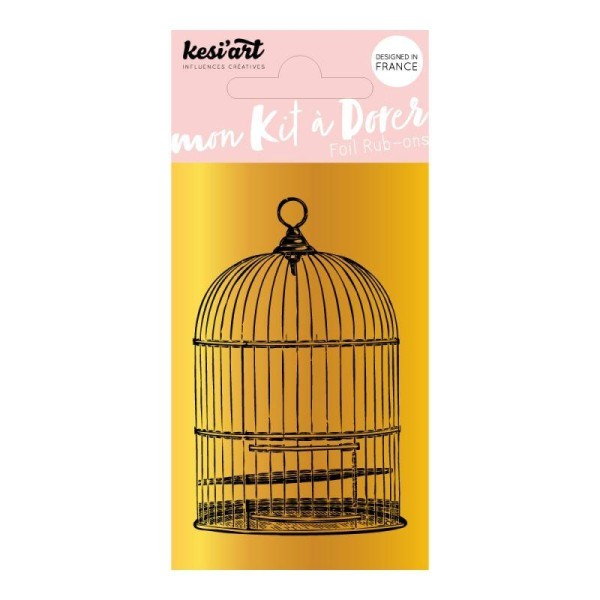 Foil – Kit à dorer - Cage à oiseaux - Kesi'Art - Photo n°1