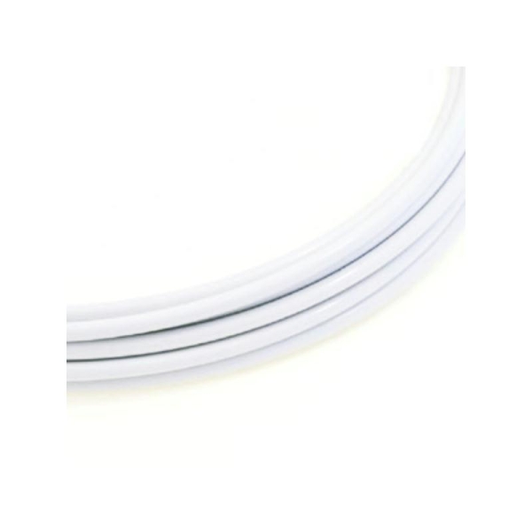 Bobine de 3 m aluminium rond 2 mm blanc - Photo n°1