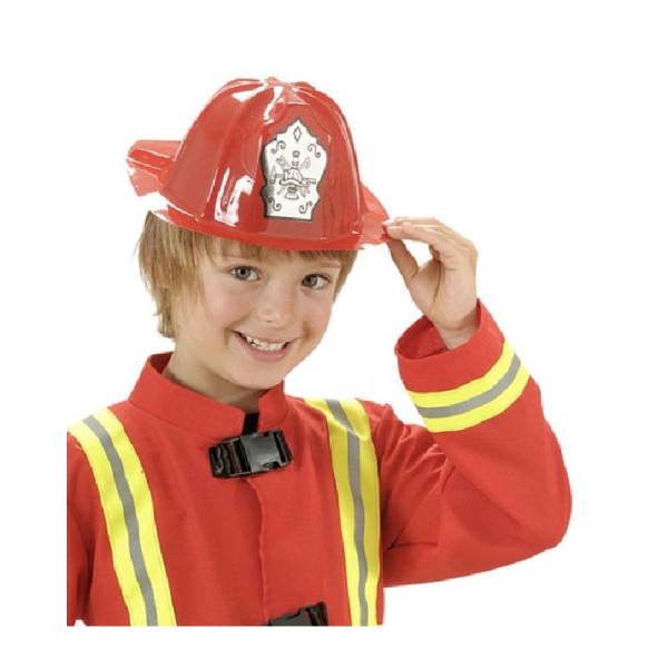 12 Casques de pompier enfant 2/8 ans - Photo n°1