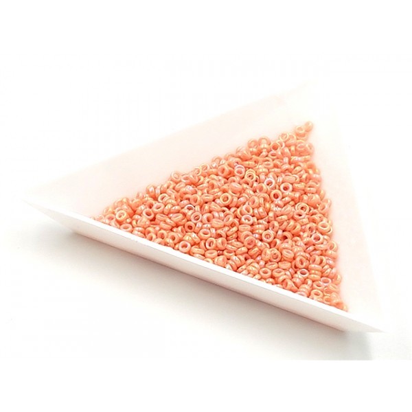 5 Grammes De Perles Miyuki Spacer Beads Spr0596 Opaque Salmon Luster - Photo n°1