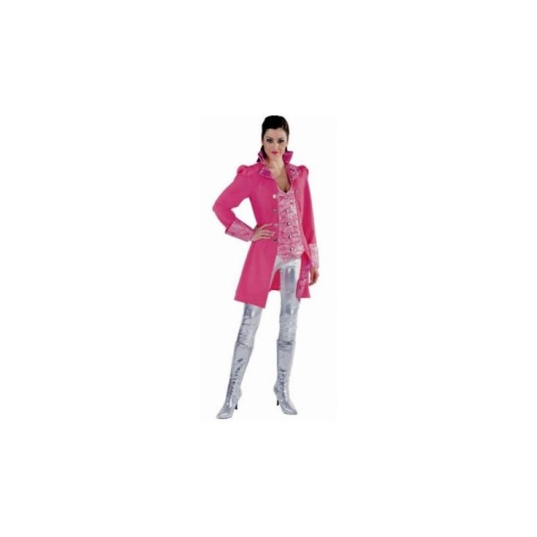Déguisement Marquise Pirate Pink Manteau Luxe Femme_ Taille S - Photo n°1