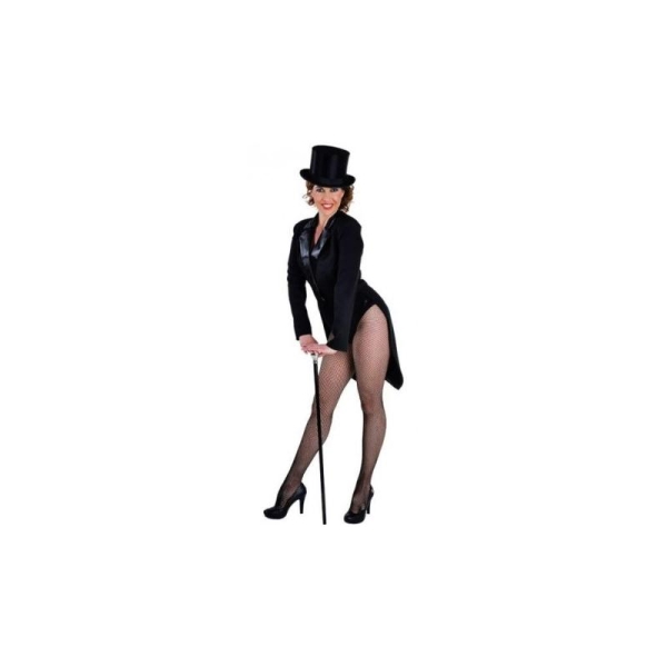 Costume queue de pie cabaret noire femme luxe_ Taille S - Photo n°1