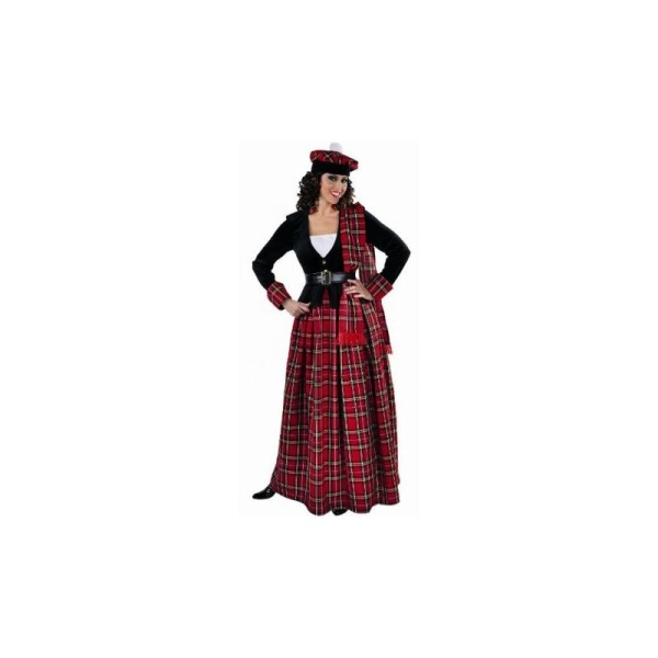 Costume Ecossaise Adulte Femme Deluxe_ Taille XL - Photo n°1