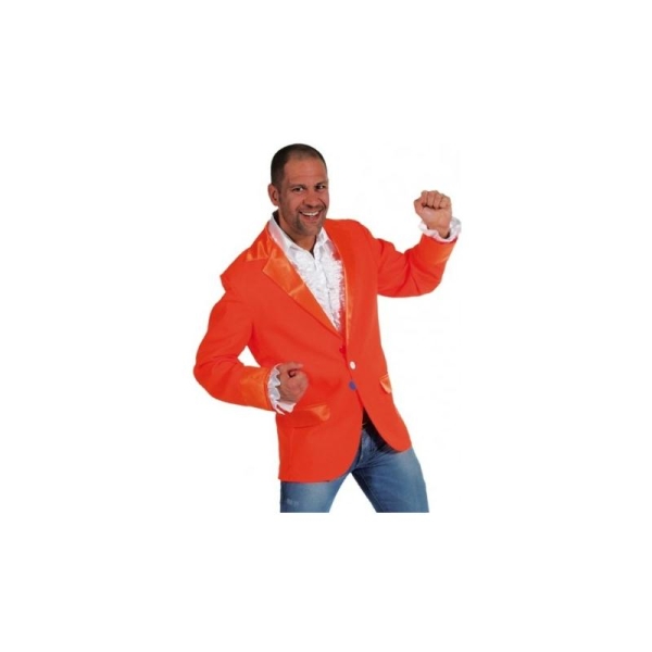 Déguisement Veste Colbert orange homme luxe_ Taille XL - Photo n°1