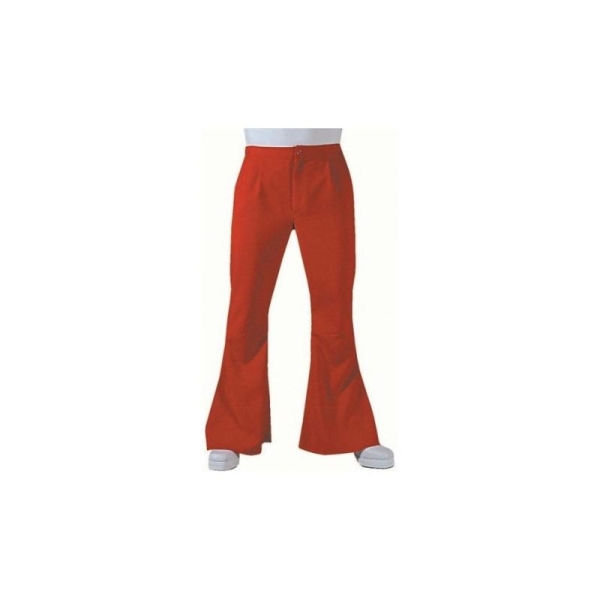 Déguisement pantalon hippie rouge homme luxe_ Taille S - Photo n°1