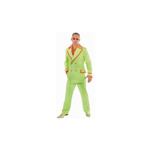 Déguisement fluo vert chic homme luxe_ Taille M - Photo n°1