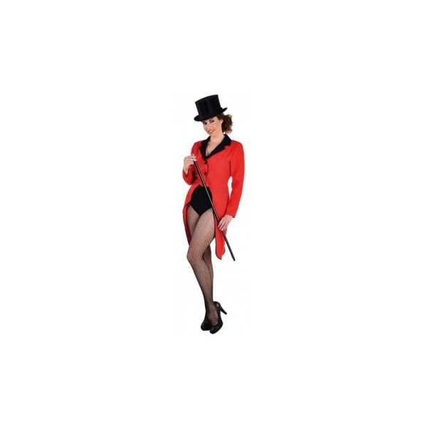 Déguisement queue de pie rouge femme luxe_ Taille 40 - Photo n°1