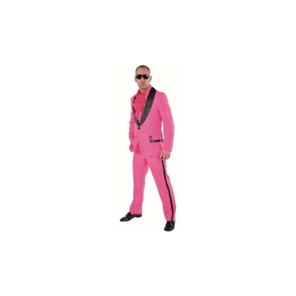 Déguisement smoking fuchsia homme luxe_ Taille L - Photo n°1