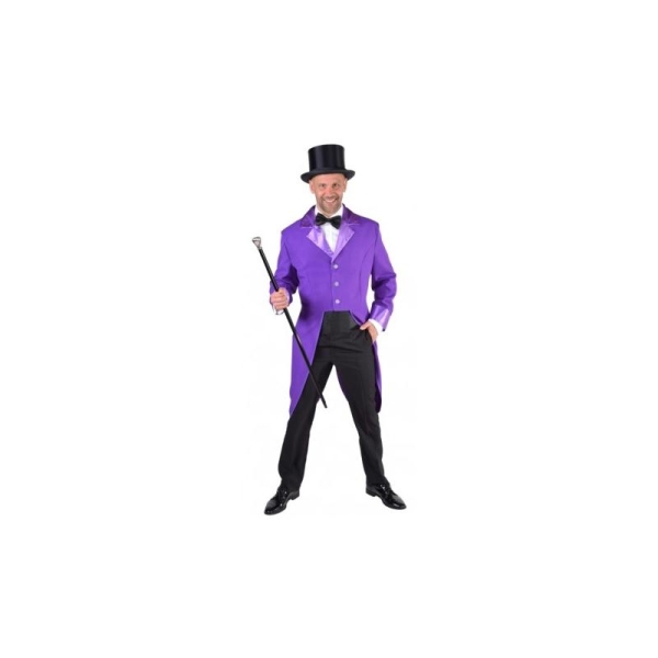 Déguisement queue de pie violette homme luxe_ Taille XS - Photo n°1