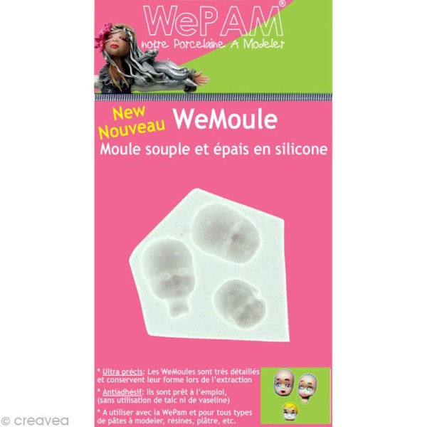 Moule silicone WePAM 3 visages - Photo n°1