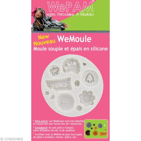 Moule silicone WePAM Boutons - Photo n°1