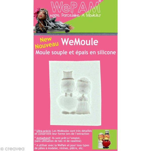 Moule silicone WePAM Couple de marié - Photo n°1