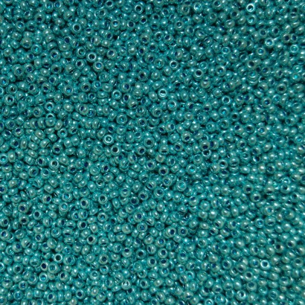 10 G (+/- 875 perles) rocaille 11/0 turquoise opaque 11-412 - Photo n°1