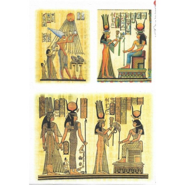 Papier de riz 22x32 cm égypte Egypte Découpage Collage Scrapbooking  Carterie - Photo n°1
