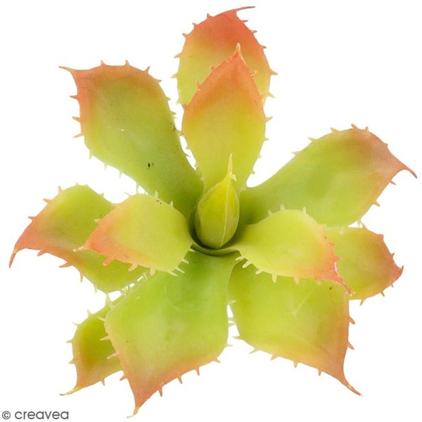 Plante artificielle - Echeveria à pics - Plastique - 12,5 x 7 cm - Photo n°1