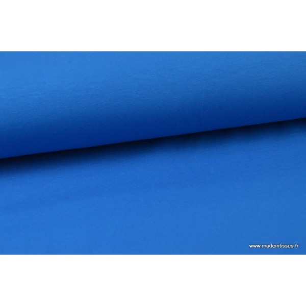 Tissu JERSEY coton elasthanne azur x1m - Photo n°3