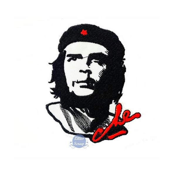Ecusson brodé Che Guevara thermocollant 9,2 cm - Photo n°1