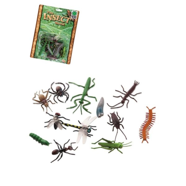 Mélange de 12 insectes assortis avec araignee et autres bestioles etc ... - Photo n°1