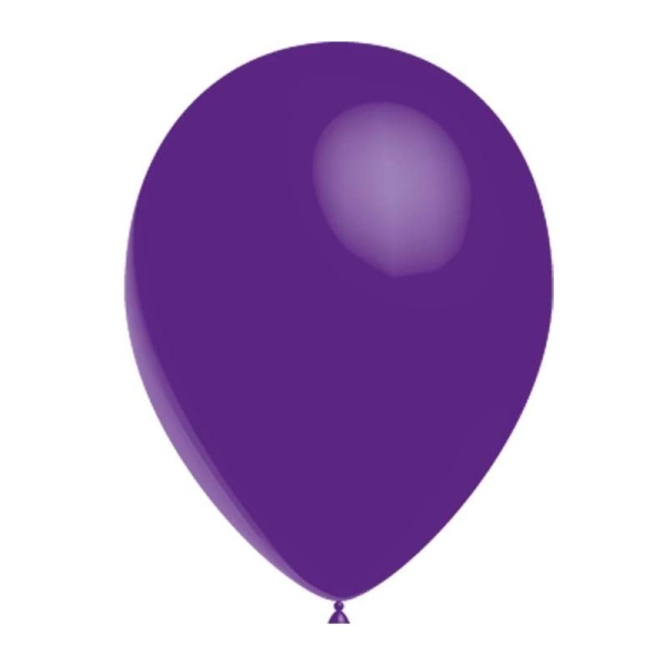 100 Ballons de baudruche standard violet 30 cm Ø - Photo n°1