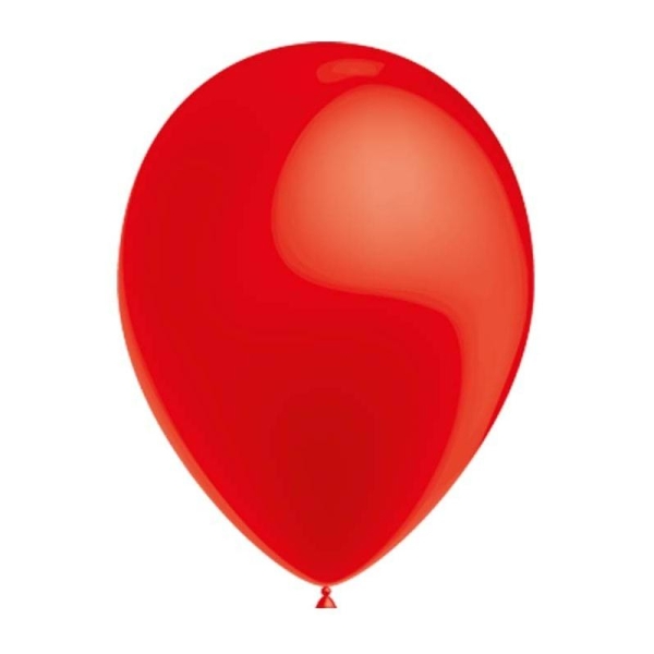 100 Ballons de Baudruche Métal Rouge 27 cm Ø - Photo n°1
