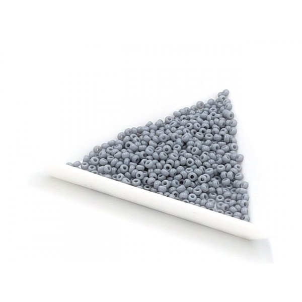 5 Grammes De Perles Miyuki Rocailles 11/0 Opaque Cement Grey 0498 - Photo n°1