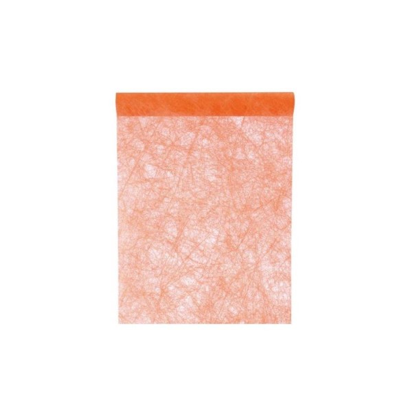 Chemin de table fanon intissé couleur 5 M COULEUR:Orange - Photo n°1