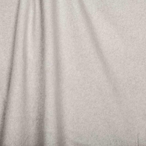 Tissu polaire uni ultra doux 100% coton biologique - Gris clair - Photo n°3