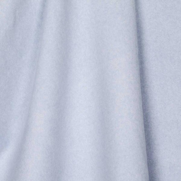 Tissu polaire uni ultra doux 100% coton biologique - Bleu - Photo n°1