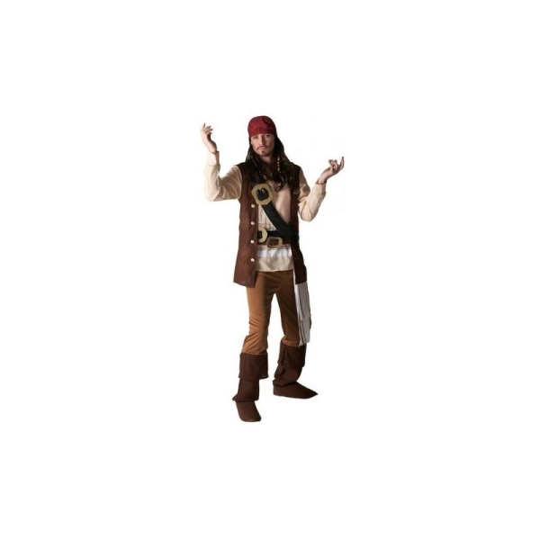 Déguisement Jack Sparrow Pirate des Caraà¯bes adulte Taille:Unique - Photo n°1
