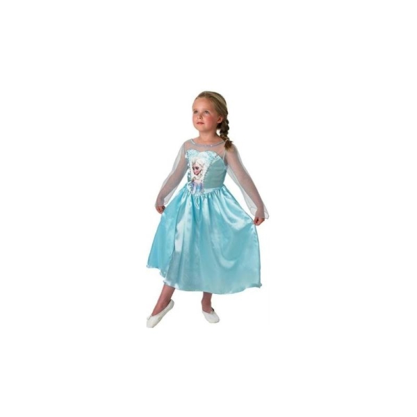 Déguisement Elsa La Reine des Neiges Disney Frozen classic enfant Taille:L-7/8 ans - Photo n°1