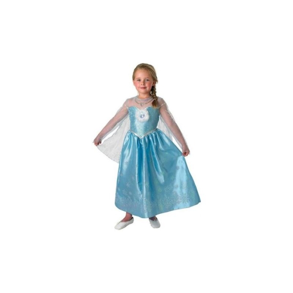 Déguisement Elsa La reine des Neiges Disney Frozen deluxe enfant Taille:M-5/6ans - Photo n°1