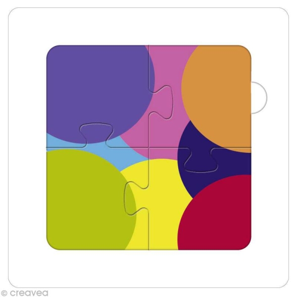 Puzzle à décorer 4 pièces 15 x 15 cm - Photo n°2
