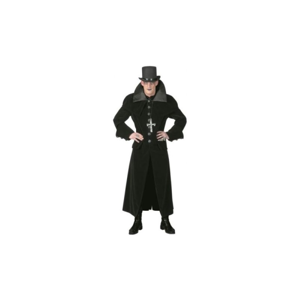 Déguisement manteau gothique homme luxe Taille 48/50 - Photo n°1